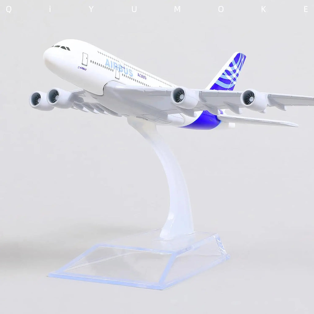 16cm A380 Prototype Model Plane Diecast Metal with Display Plane Stand Adults Airplane Toy Aviation Gift or Desktop Collection