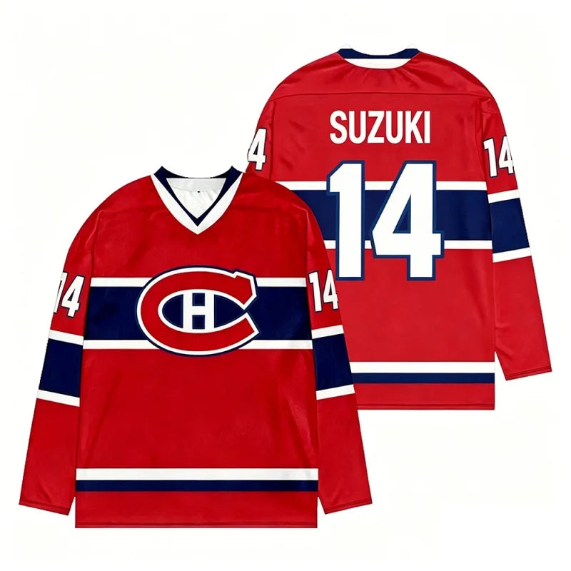 Utah Mammoth Hockey Jersey Montreal Canadiens Team  Long Sleeve Sweatshirt Women Men Player Cosplay Top Shirts Quick-dry