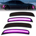 4pcs Smoked Lens Car Front Rear Bumper LED Side Marker Lights for Dodge Charger 2015-2023
