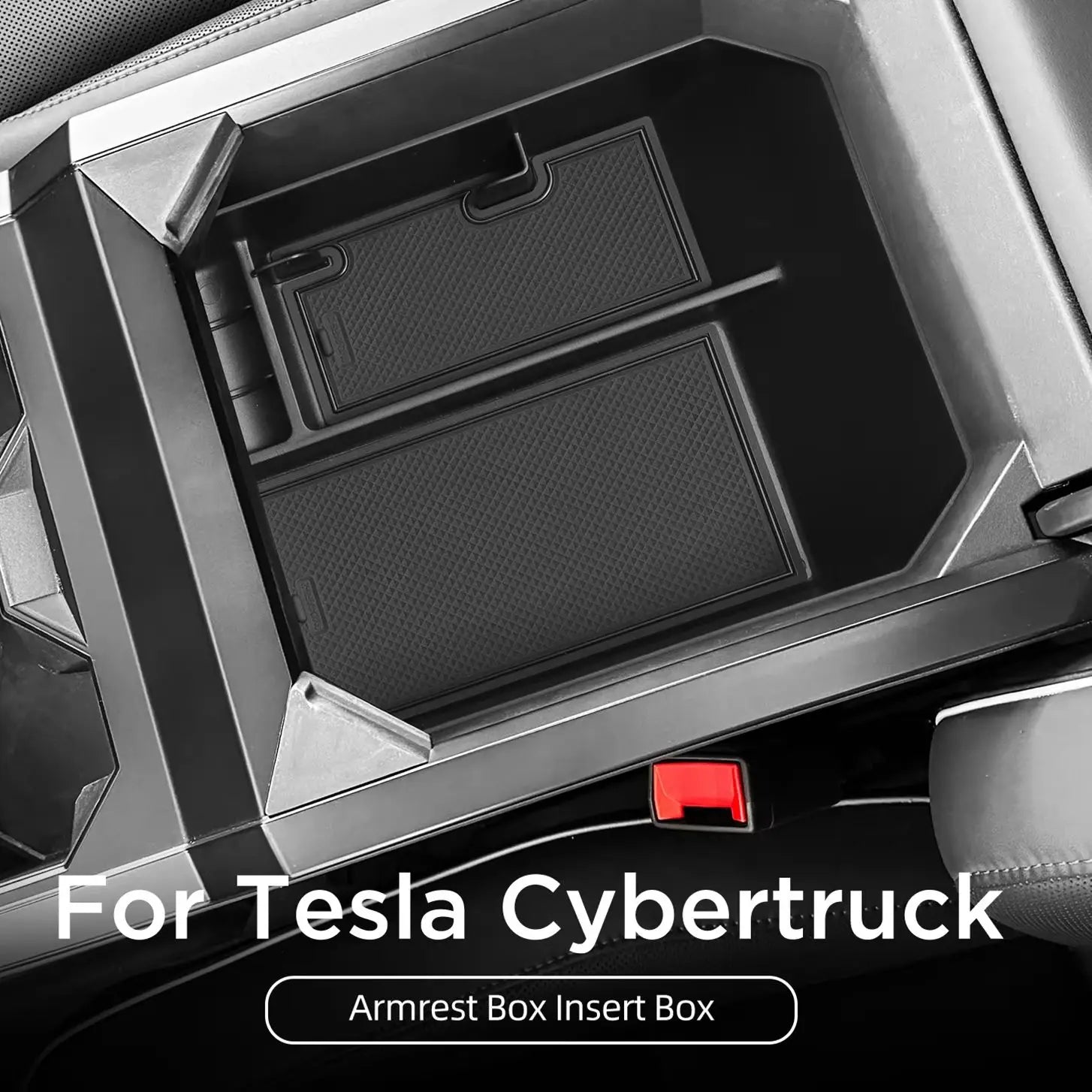 ZUNDUO for Tesla Cybertruck 2024 2025 Center Console Armrest Storage Box Car Tray Organizing Tidying Auto Interior Accessories