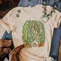 Plus Size Plants Love Printed Tee Women Streetwear Summer Top Female Round Neck T-Shirt Short Sleeve for Daily Wear Casual Tees
