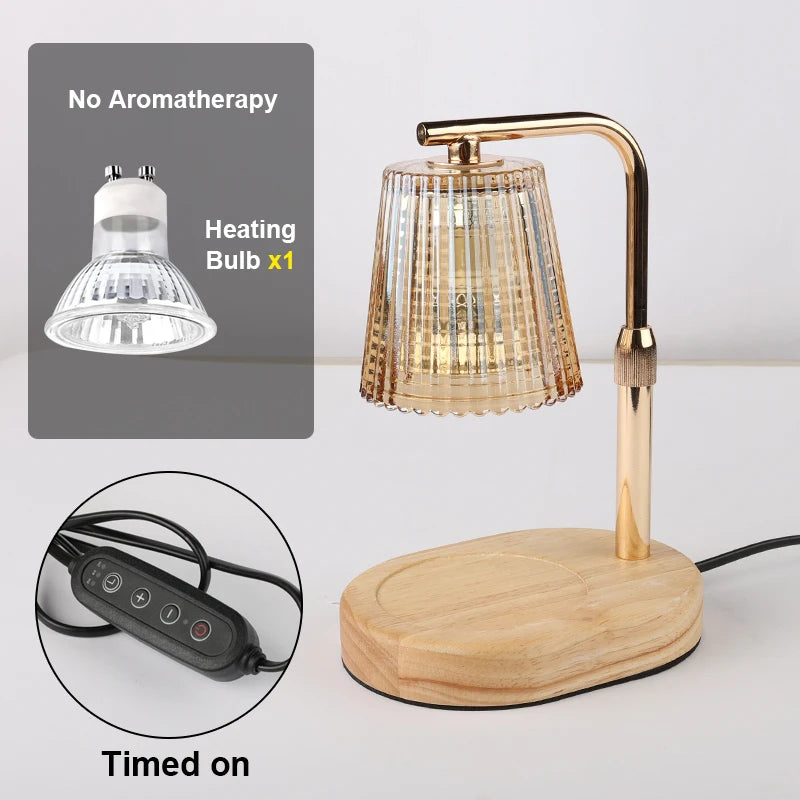 50WCandle Warmer Lamp with Timer Dimmable Candle Lamp Warmer Glass Candle Warmer Adjustable Candle Light Cozy Bedroom Home Decor