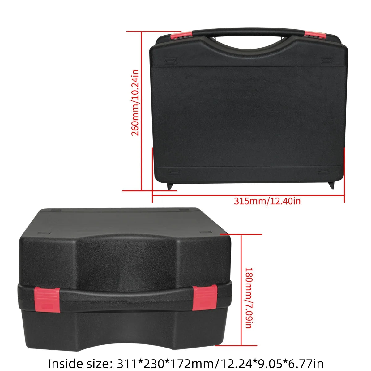 1PC Multifunctional Hardware ToolBox Lightweight Portable Plastic Instrument Case Notebook Protective Storage Box Outdoor Case
