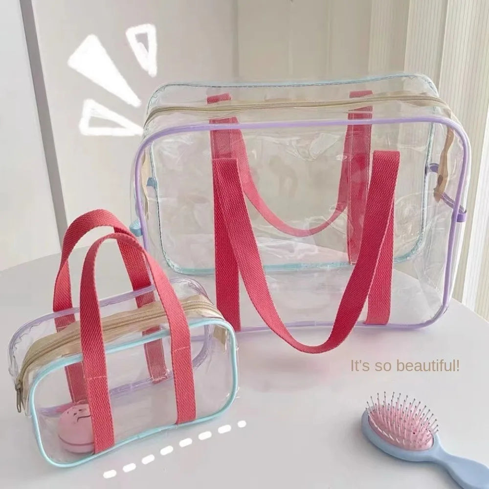 PVC Transparent Jelly Bag Small Square Bag Transparent Crossbody Bag for Women Candy Color Letter Fashion Shoulder Bag
