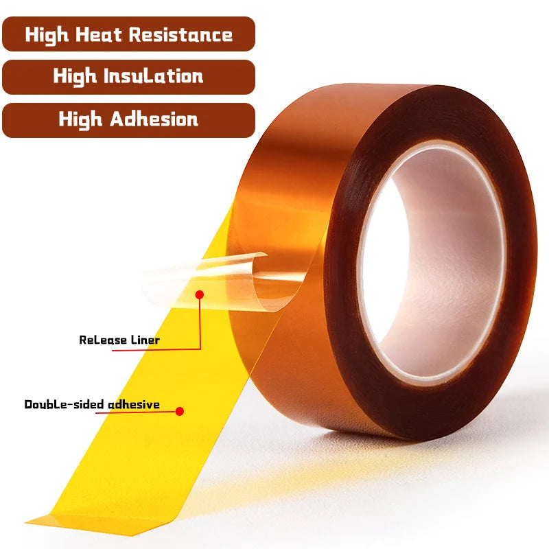 10m Double Sided Heat Tape,adhesive Heat Resistant/transfer Tape, For Heat Sublimation Press Vinyl,no Residue Width 3mm-100mm