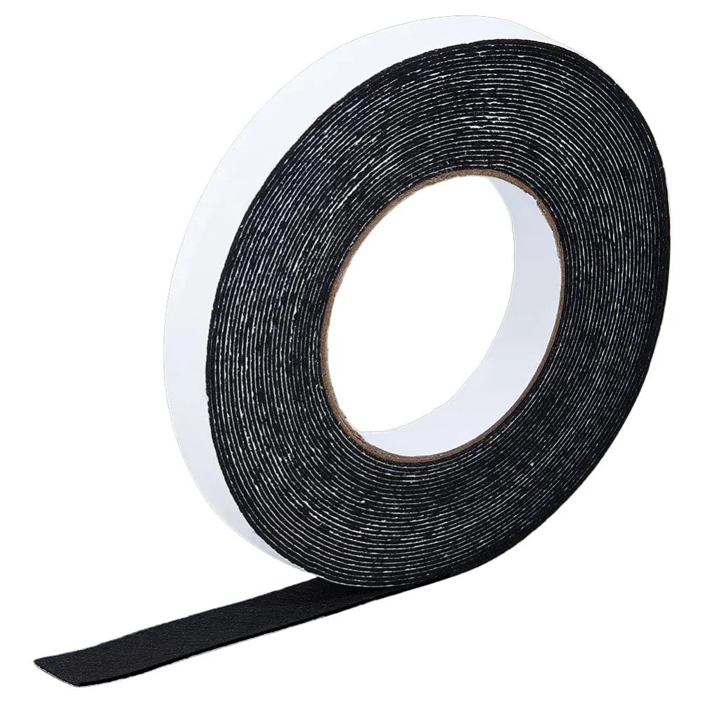 10.94 Yards Self Adhesive Felt Tape 0.79 Inch Black Felt Strips with Adhesive Backing for Furniture Protecting Hardwood Floors