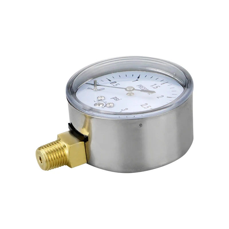 MAIRUIKESI Diaphragm Type Capsule Low Pressure Gauge,0-5Psi，0-3Psi, 2-1/2" Dial, 1/4"NPT Lower Mount, Adjustable