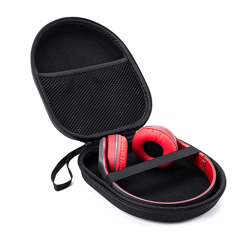 New New High-capacity Headset Headphone Case Earphones Shockproof Storage Box Hard Shell EVA Headphone Zipper Protective Bag