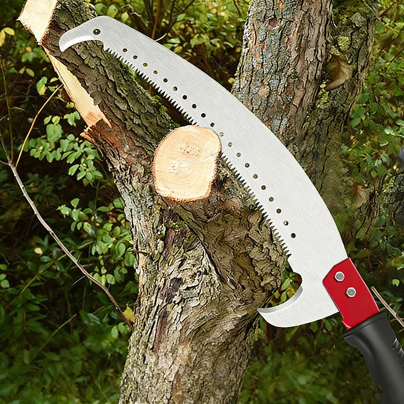 3 M long telescopic rod pruning saw portable garden fruit tree pruning tool multi-functional high altitude high branch saw