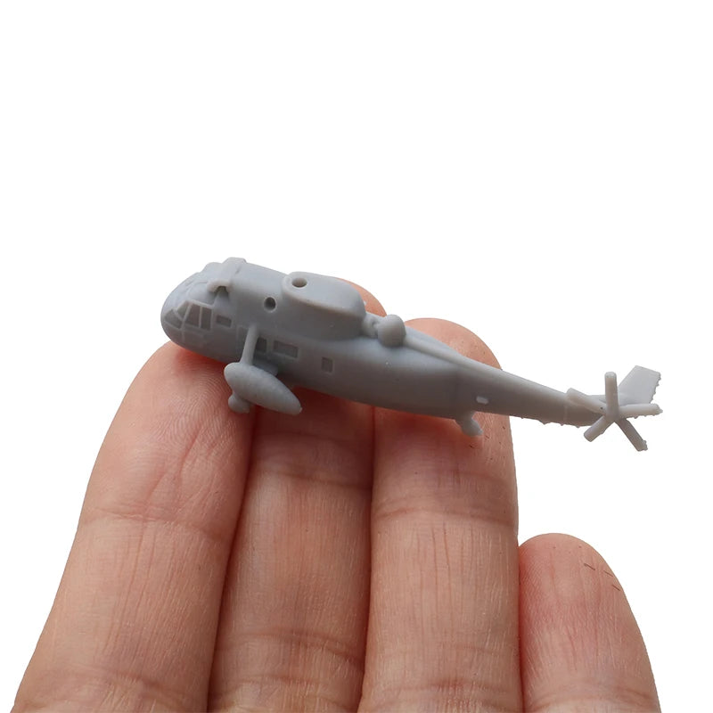 5Set Open Wing SH-3 Sea King Multipurpose Helicopter Model 1/2000 700 400 350 Scale Amphibious Antisubmarine Aircraft Resin Toys