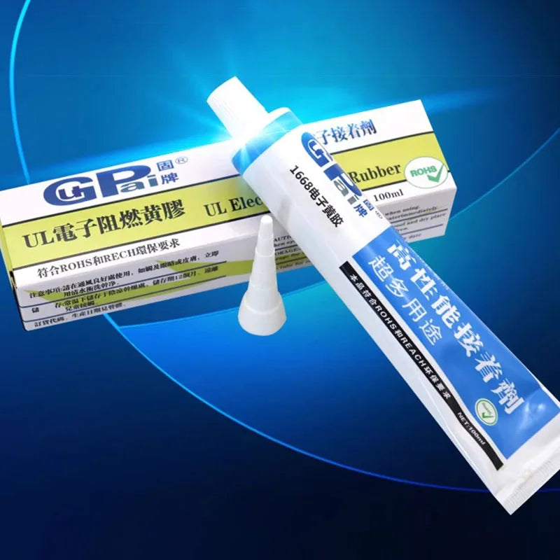 Quick-drying electronic red glue green glue transparent thread anti-loosening strong glue wire row electrical fixing adhesive