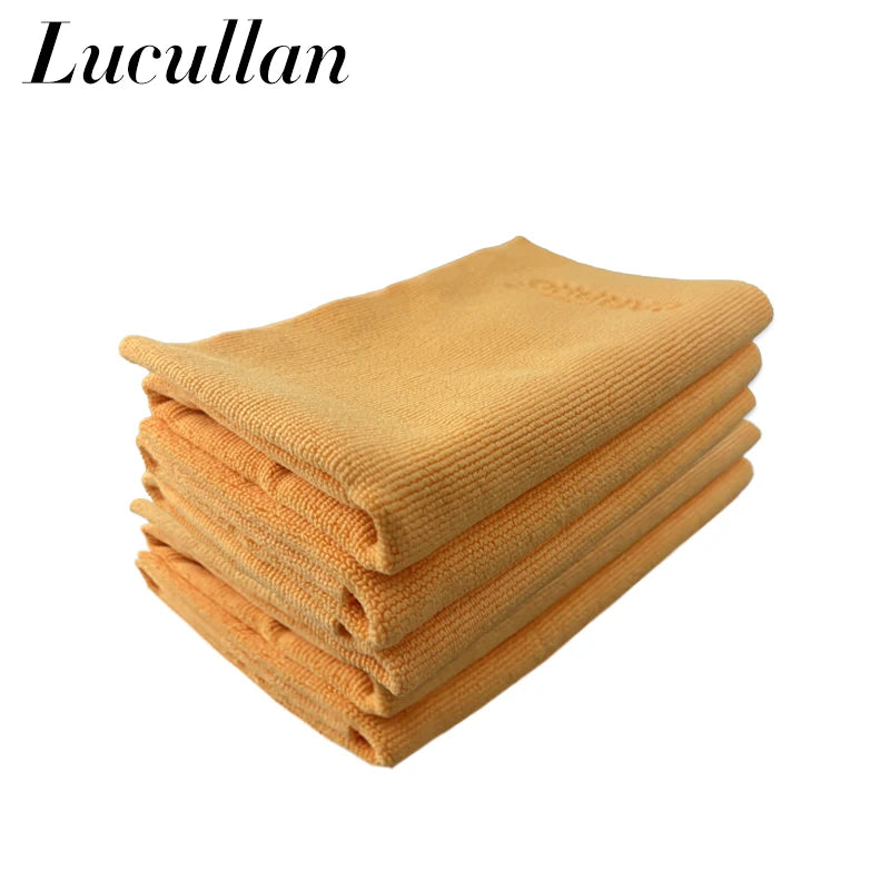 Export Material Orange Pearl Microfiber Ceramic Coating Towel Sealant Removal Interior Cleaning Cloth