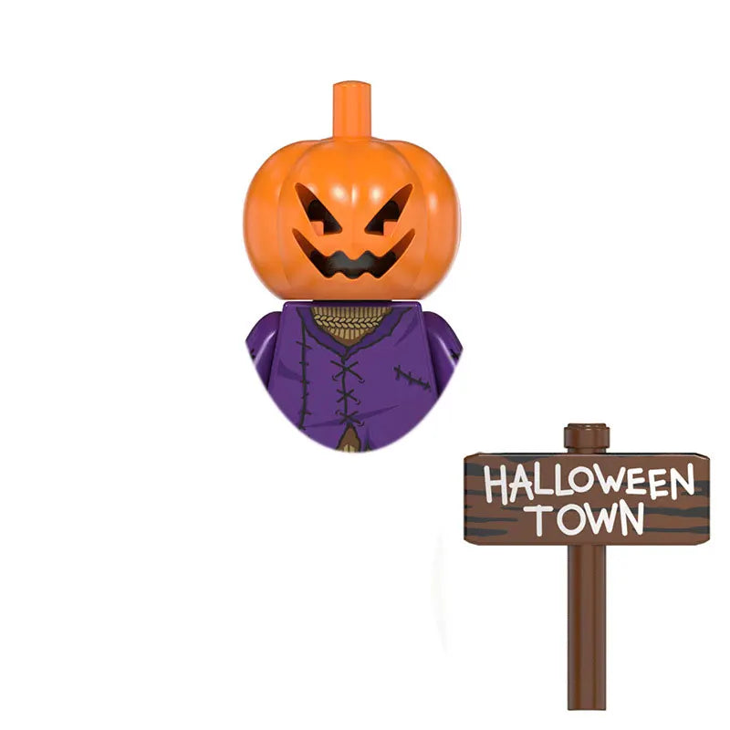 WM839 Horror Movie Zombie Building Blocks Bricks Dolls Mini Action Toy Figures Assemble Blocks Kids Gifts