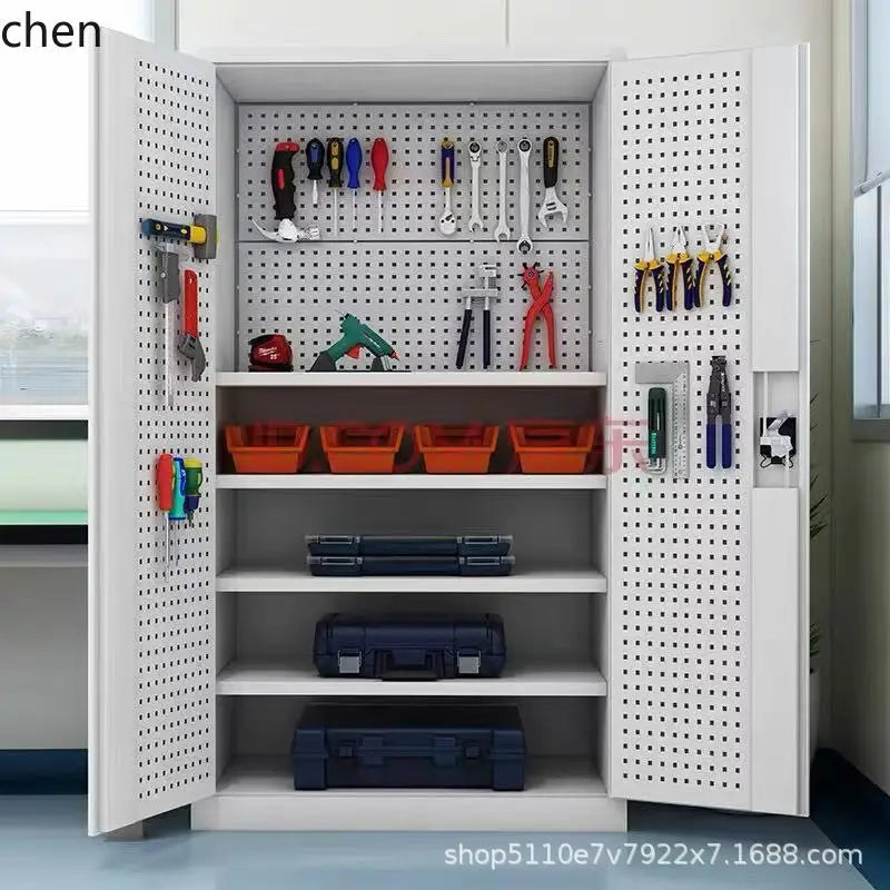 HYS hardware tool cabinet workshop storage with hanging board mobile storage cabinet