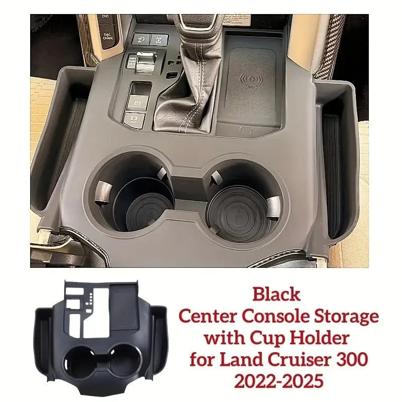 [Left Hand Drive] Car Silicone Central Console Storage Box Protection for Toyota Land Cruiser 300 LC300 Series 2022-2024