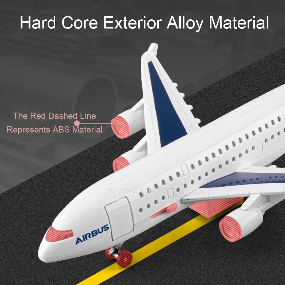 1:32 China Eastern Sichuan Airlines Aircraft Model Toy Music Light Pull Back Foldable Front Wheels Airplane Models Kids Gifts