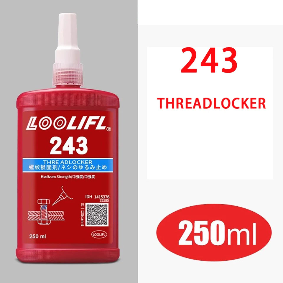 Loctite Threadlocker Anaerobic Adhesive Quick Cured Glue Screw Leaking Agent 243 222 242 262 263 271 272 277 290for Rapid Repair