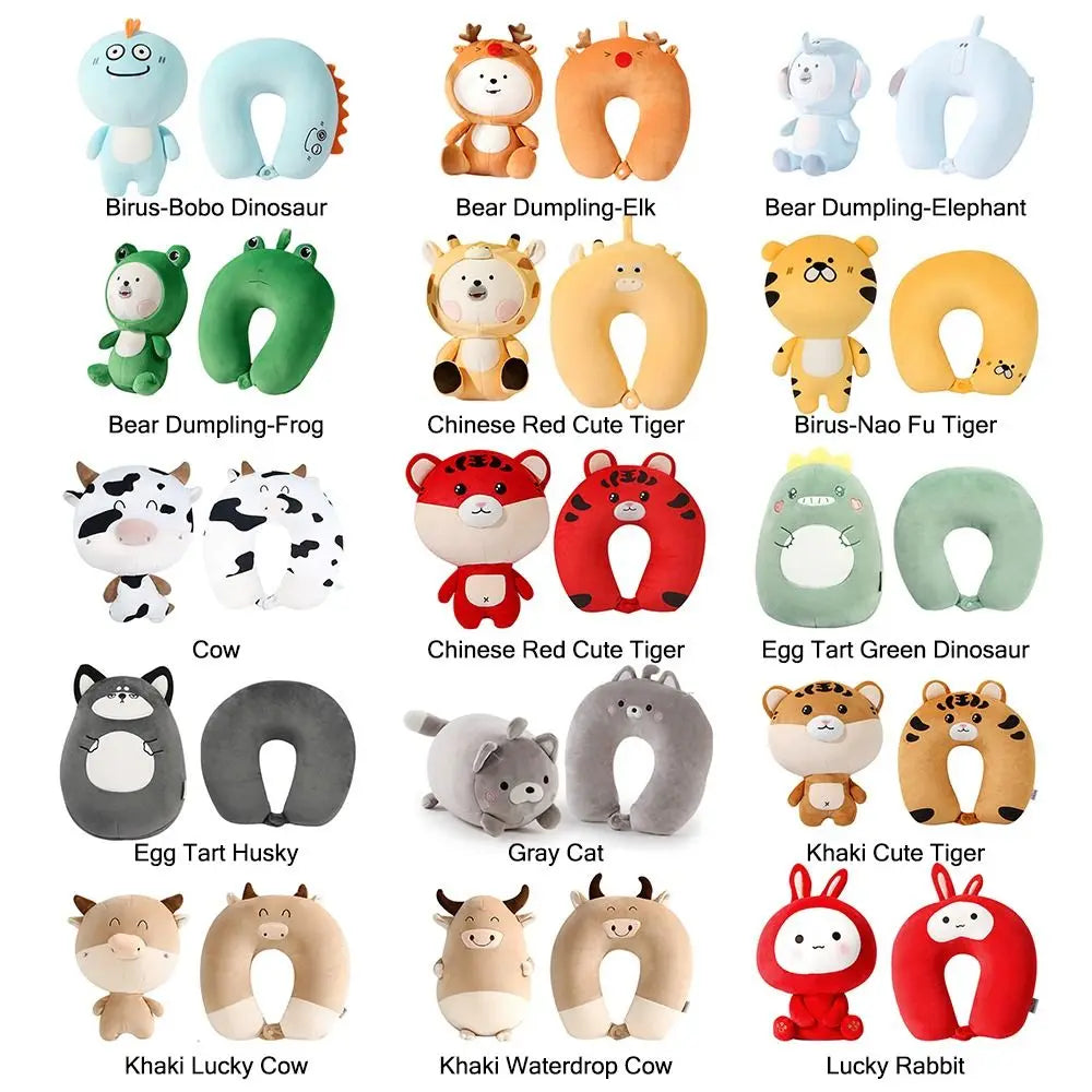 Bedding Healthcare Cervical Multifunctional Changable Fluffy Pillows Penguin Whale Protection Neck U Shaped Travel Pillow