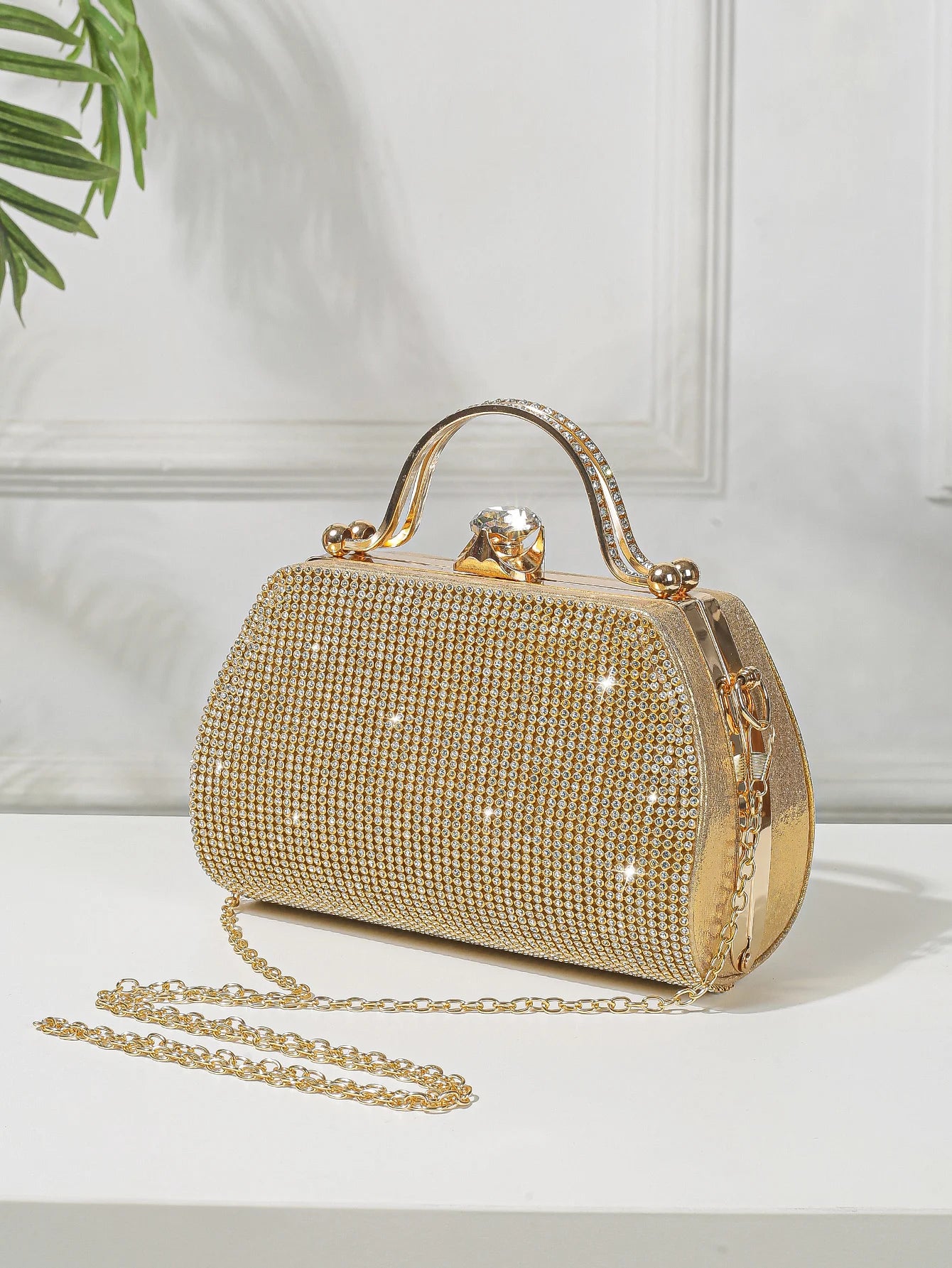 1 PC Glitter Women's Evening Bags Formal Party Clutches, Elegant Sparkling Crystal Clutch Purses Bride and Bridesmaid Handbag fo