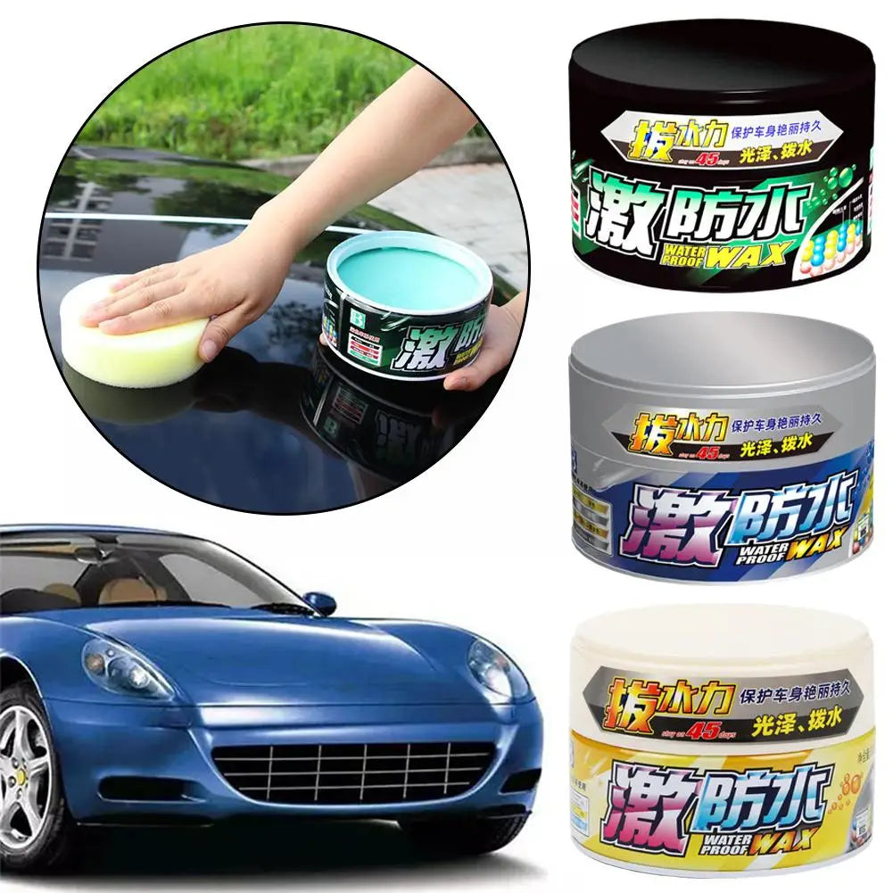 Soft 99 Waterproof Coated Solid Wax, Water Block Wax Wax Car Car Waterproof W65 Cleaning 300g Accessories T5X9