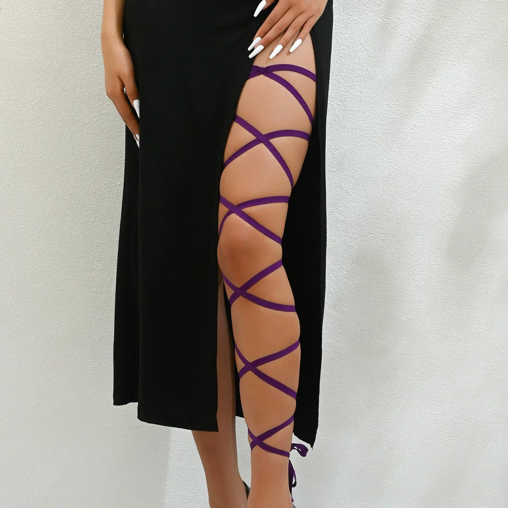1PC Leg Wraps Elastic Garter Plus Size Leg Straps Dancing Music Festivals Coachella Outfits for Women