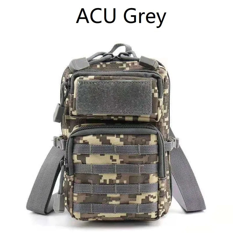 Multipurpose Waterproof Outdoor Tactical Molle Waist Bag Hiking Travelling Sling Backpack Waist Packs Shoulder Bag Pouch