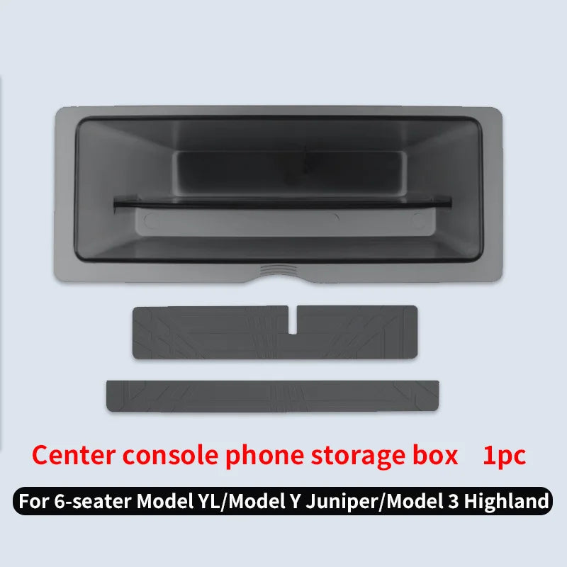 For Tesla central storage box model YL 6-seater armrest box for storing and storing car accessories