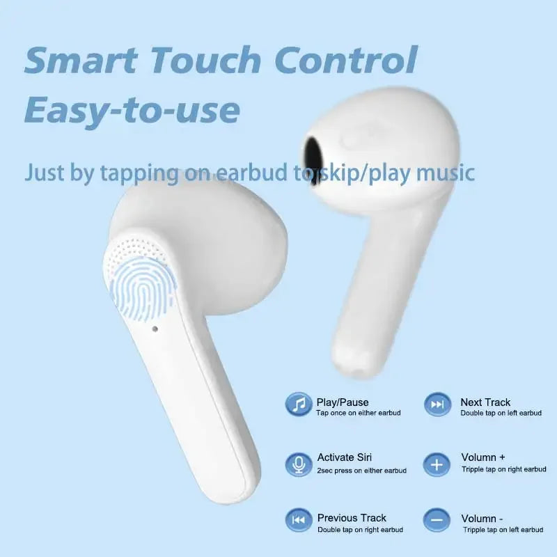 JS59 Wireless Earphones Bluetooth Headphones  5.3 Leather Texture Portable Compact Semi-In-Ear Stylish Audio Accessory