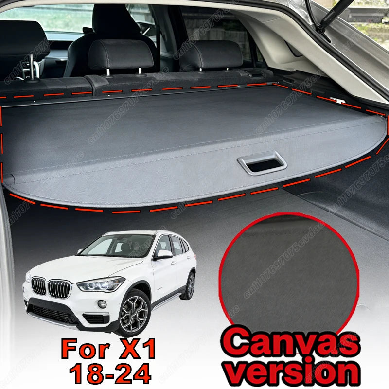 For BMW X1 X3 X5 1999-2026 Retractable Rear Trunk Cargo Cover Luggage Privacy Security Shield Parcel Shelf Car Interior Kit