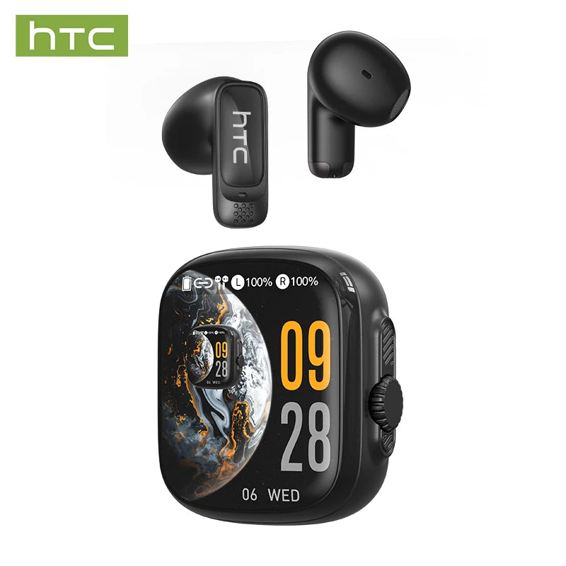 HTC NE72 AI Translate Bluetooth Earphones Wireless Earbuds LED TouchScreen HiFi Stereo Audio Noise Cancellation In-Ear Headphone