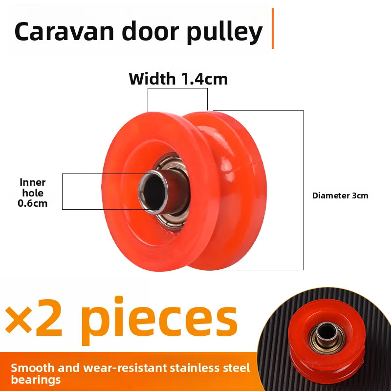 Suitable for the sliding wheels of motorcycles and three-wheelers, as well as the bearing of the track wheels.