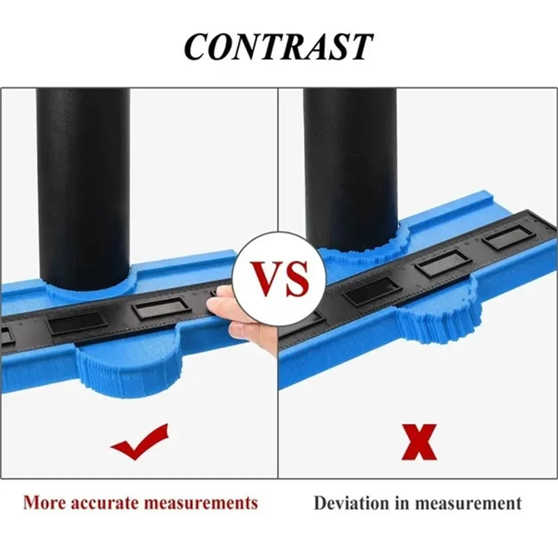 5/10in Multifunction Contour Gauge line Copier Ruler Ceramic Tile Carpet Cutting Template Woodworking Measuring instrument