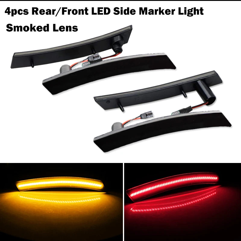 Car Front / Rear LED Side Marker Lights For MINI Cooper R50 R52 R53 2002-2008 Turn Signal Light Parking Light Fender Flare Light