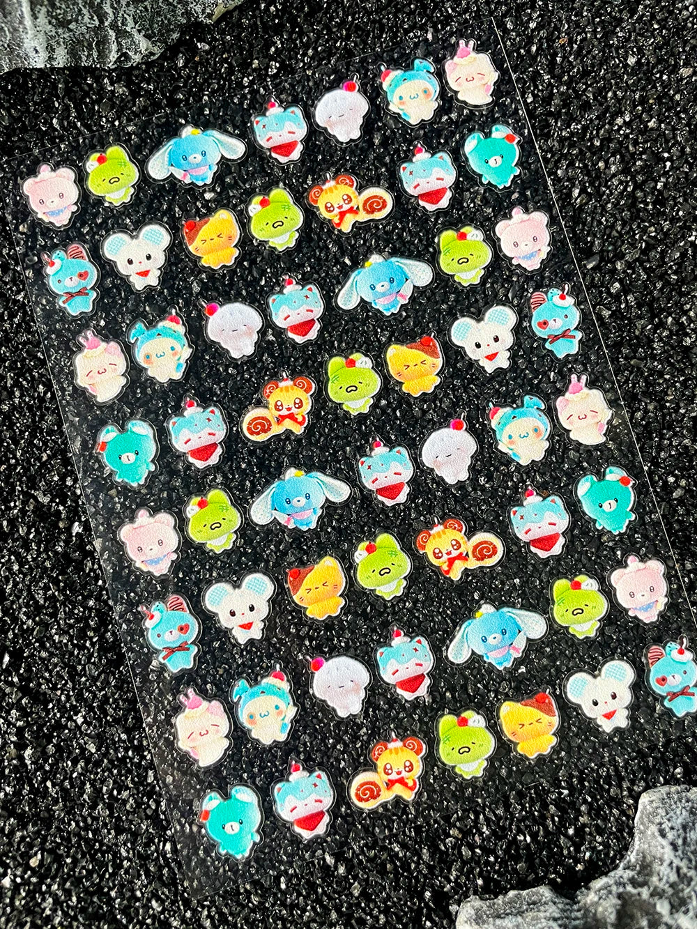 Kawaii Animal Mini Little Rabbit Panda CAT Luggage Tags Stickers Pvc Diary Notebook Skateboard Mobile Phone Nail Art Stickers