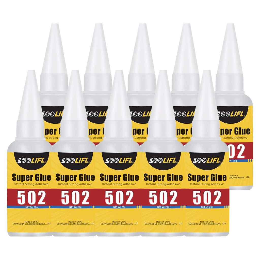 502 Multi-purpose instant adhesive is suitable for plastics, metals, ceramics, wood models, aquariums, jewelry and DIY crafts