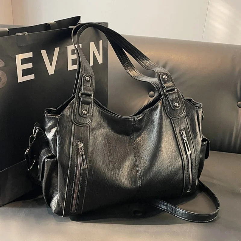 Underarm Crossbody Bag Women Commuter-Style Tote Bag Large Capacity Versatile Handbag Soft Durable
