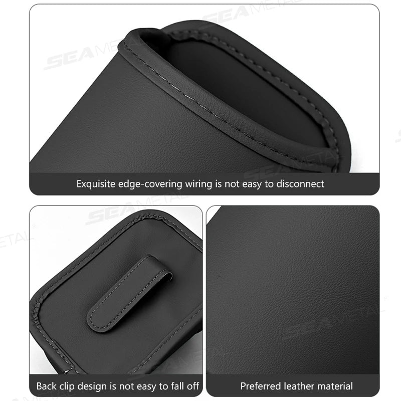 SEAMETAL Car Door Cup Holder Box Universal Drink Rack Storage Bin Back Clip Design Car Seat Back Water Cup Box Organizer Pocket