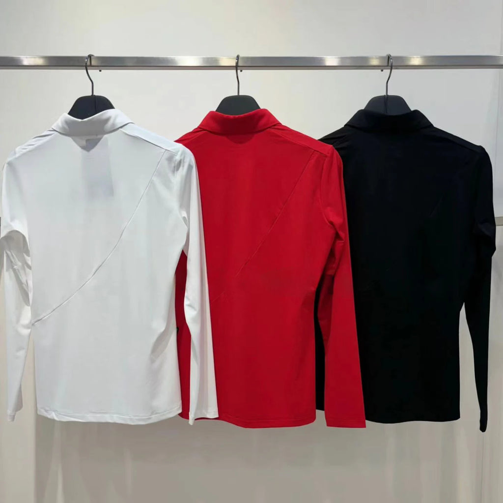 New spring summer unisex golf classicallong sleeves shirt for women laides stretchsports casual wear apparel high end luxury