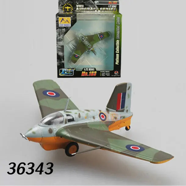 Easymodel 1/72 Scale Finished Military Aircraft Model Fighter Helicopter WWII and Modern Propeller Plane for Collection Display