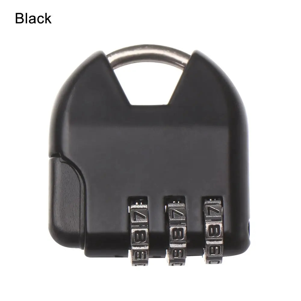 3 Digit Dial Password Lock Luggage Travel Suitcase Locker Case Supply Combination Code Padlock Security Tool Diary Protector