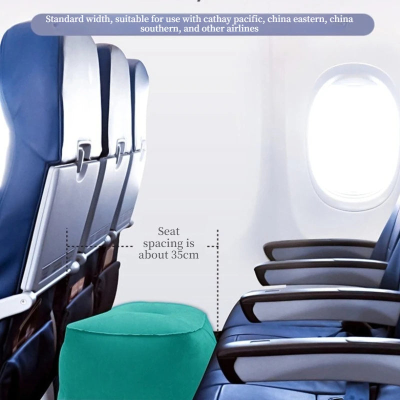 PVC Kids Flight Sleeping Footrest Pillow Resting Pillow On Airplane Car Bus Pillow Inflatable Travel Foot Rest Pillows Foot Pad