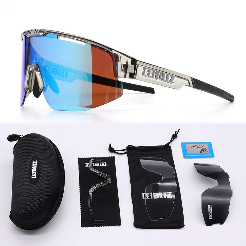 B BLIZ Matrix Unisex Sport Sunglasses TR90 Lightweight Cycling Glasses with Hydro Lens UV400 Protection for Running & Skiing
