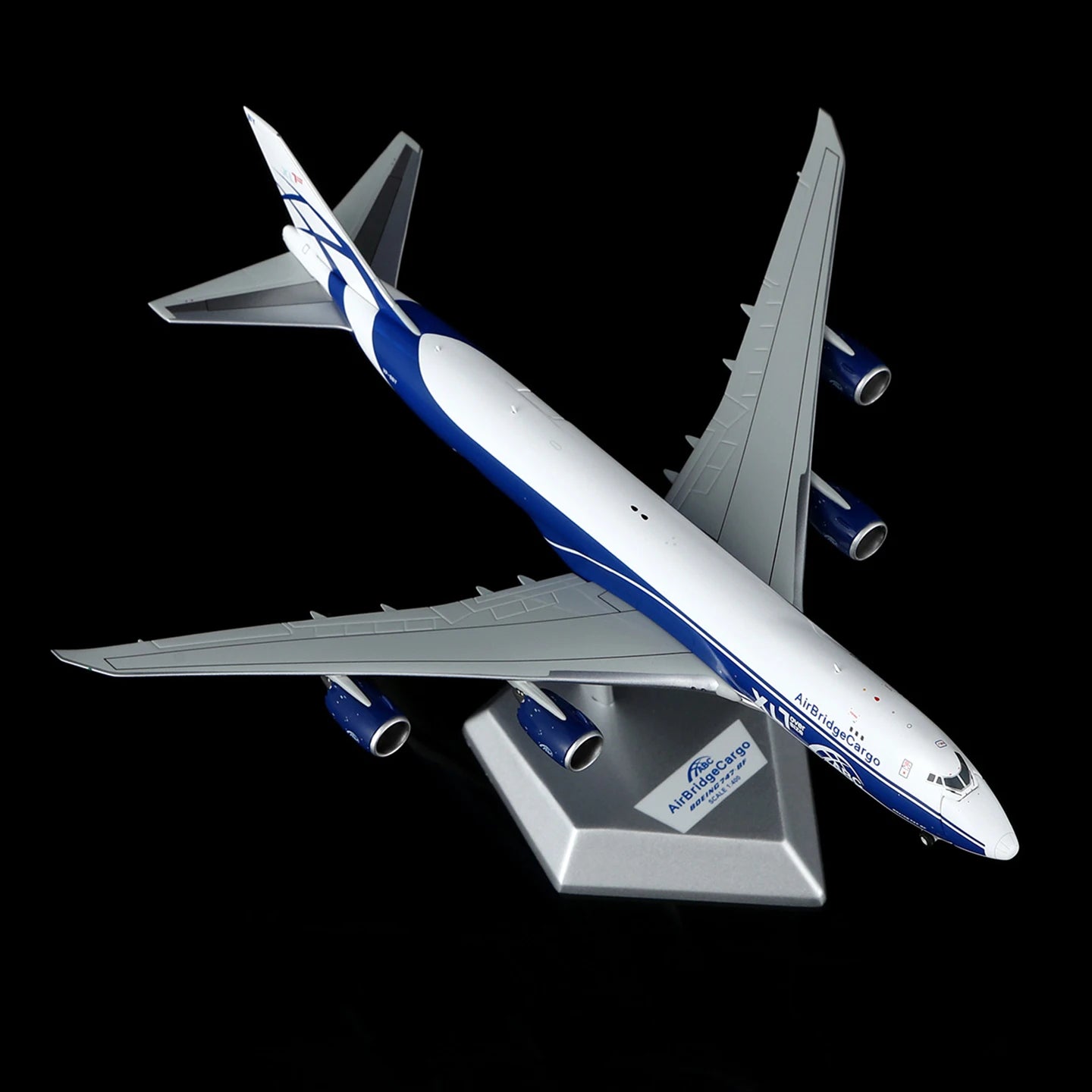 B632602 Alloy Collectible Plane Gift HX Models 1:400 Air Bridge Cargo Boeing B747-8F Diecast Aircraft Jet Model VP-BBY