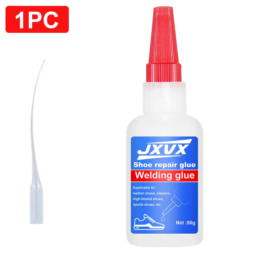 Adhesive for Quick Shoe Repairs, Transparent Glue for Invisible Repairs and Bonding, Strong, Waterproof and Quick-Drying Adhesive