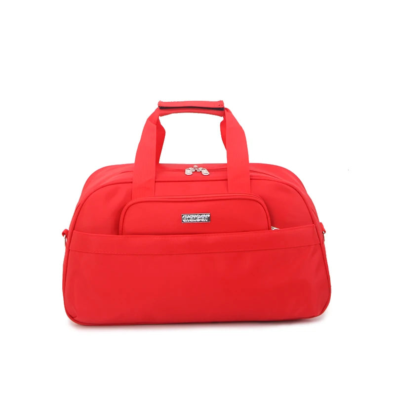 Large Capacity Luggage Bag Travel Bag Handheld Carry-On Bag Lightweight Short Trip Bag Unisex Oxford Cloth Pure Color Simple ...