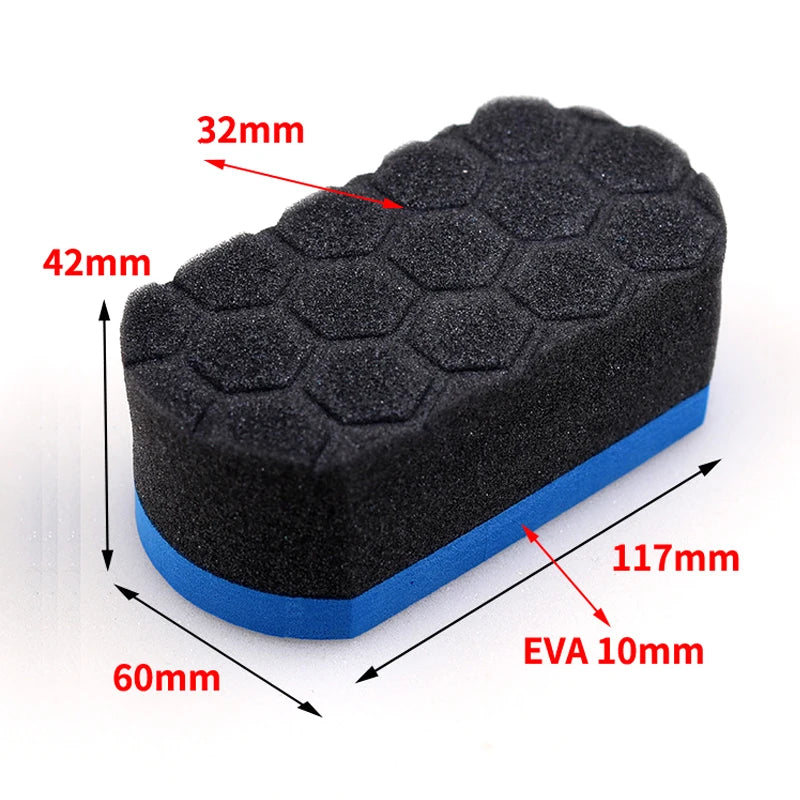 2PCS Car Wash Sponge Coche Cleaning Tools Auto Care Maintenance Wax Foam Polishing Pad Car Detailing Wax Polisseuses Voiture