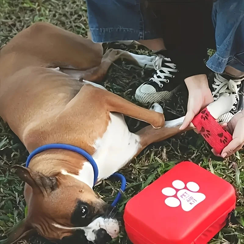 Pet First Aid Kit Multi-purpose Emergency Medical Portable Cat and Dog Medical Bag Outdoor Home Emergency EDC Camping Hiking