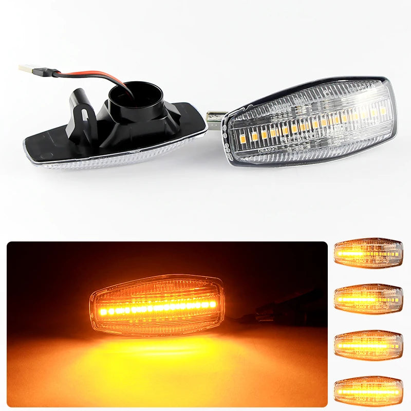 2PCS LED Side Marker Turn Signal Lights Canbus For Hyundai Matrix 01-10 XG 98-05 For Kia Rio 05-11 Sedona 06-11 Sportage 04-10