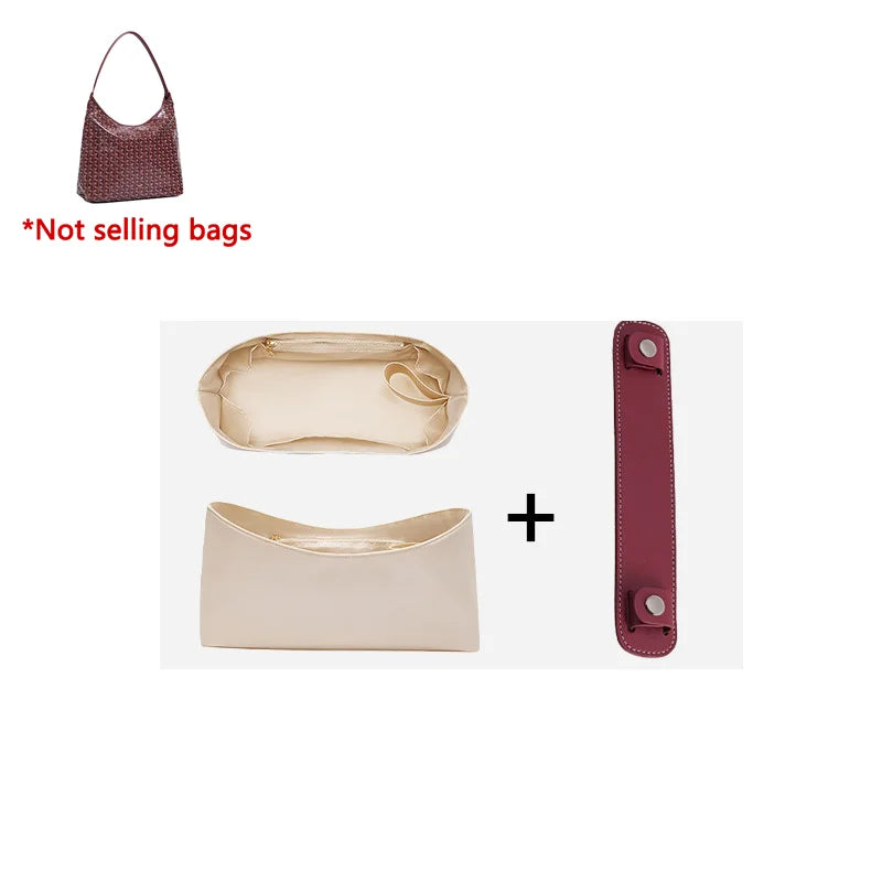 Bag Organizer Insert For Hobo Durable Fashion Wateproof Gift Bag Support Storage Inner Modification Bag Accessories