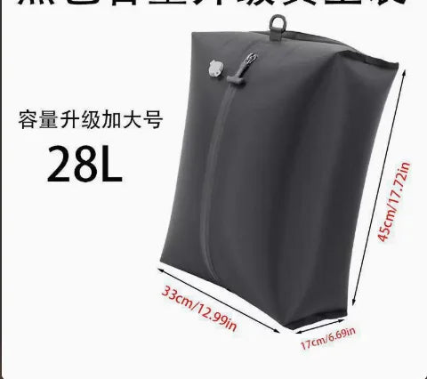 28L Reusable Vacuum Compression Storage Bag with Air Pump Travel Clothes Luggage Organizer Bag